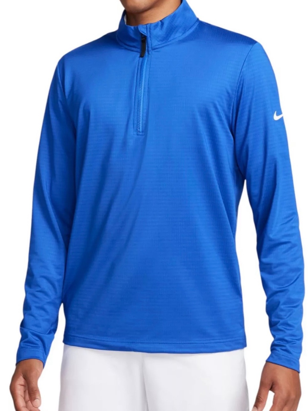 Nike Men's Dri-FIT Victory Golf ½ Zip in Game Royal/White Size XL